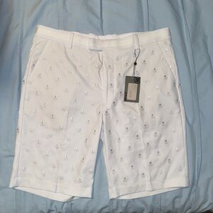 G/FORE White Skull Pattern Men's Shorts